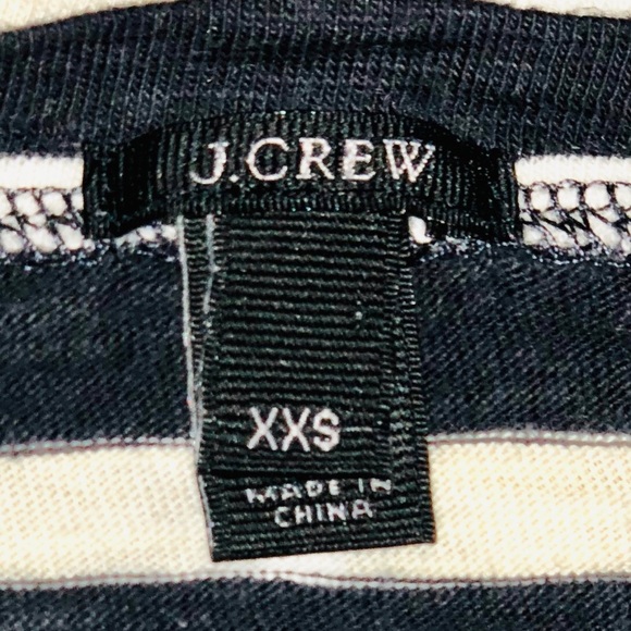J Crew Saint Striped Shirt Navy Blue White  XXS - Picture 3 of 3